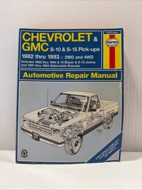 Hanes Blue and Yellow Chevrolet & GMC S-10/S-15 Automotive Repair Manual